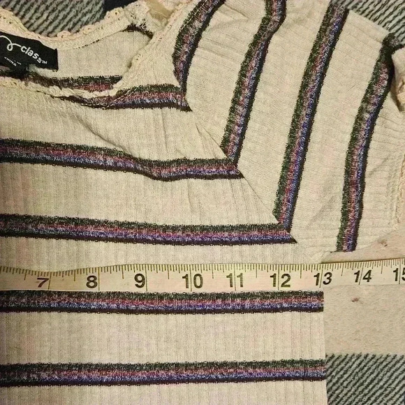 Art Class Girls Cream Multicolored Short Sleeve Dress Size Large 10/12 - Picture 6 of 8